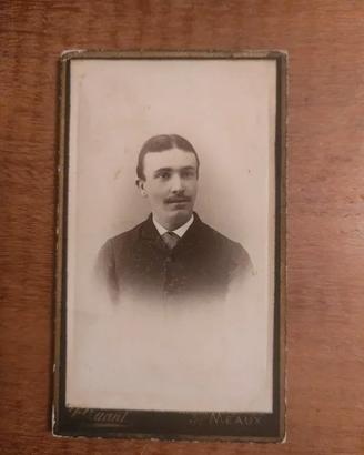 Antica foto di uomo francese- fine 1800'