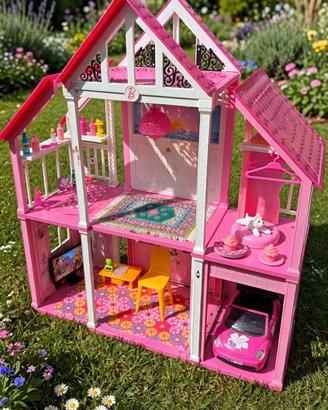 casa di Barbie Malibu a due piani+Barbie e altre s