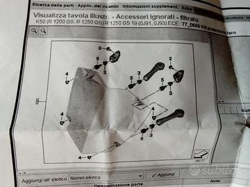 Kit protezione farò per BMW GS originale bmw