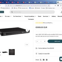 Amplificatore JAMO JDA-500 4x125= 500 W