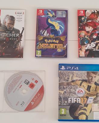 Giochi Nintendo Switch e PS4