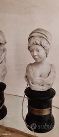 Statuine G.Visentin. Le jeune fille in biscuit