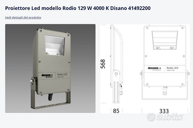 Rodio COB asimmetrico