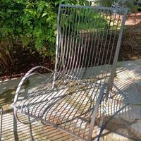 poltrone da giardino in ferro lavorato a mano 