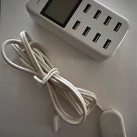 Caricabatterie usb 8 porte con display