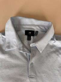 Polo Uomo H&M Slim Fit Azzurra Coolmax
