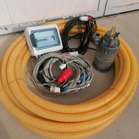 Elettropompa 380v e 30 metri di tubo e quadro