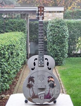 Chitarra resofonica civera acciaio satinato