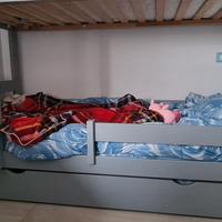 Letto singolo in legno 200x100 e materasso 190x90