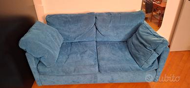 Divano alcantara blu "Flou"