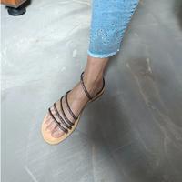 Sandali neri con brillanti argento – Taglia 38