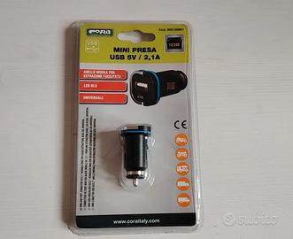 Mini Presa USB 5V/2,1A.  Cora.