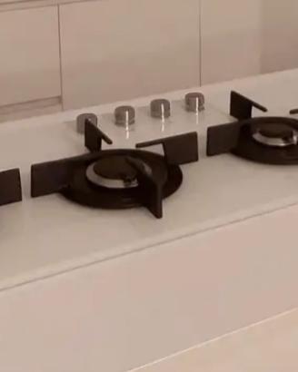 Piano cottura a gas Franke in vetro bianco