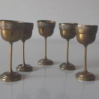 Antichi bicchierini in ottone