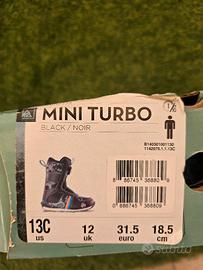 Scarponi snowboard taglia 31.5