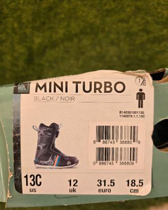 Scarponi snowboard taglia 31.5