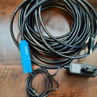 Lindy - Cavo Prolunga USB 3.0  10mt + alimentatore