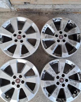 4 - CERCHI IN LEGA FIAT 6X16 5X98 ET36,5 CB 58,1