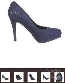 Scarpe con tacco decollte scamosciate Miss Roberta