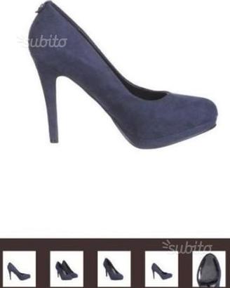 Scarpe con tacco decollte scamosciate Miss Roberta