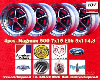 4 pz cerchi Magnum Ford 500 7x15 ET6 PCD 5x114.3