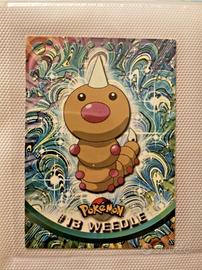 #13 WEEDLE Card Pokemon TV Animation - Topps