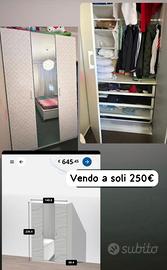 Armadio 3 ante con specchio IKEA