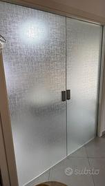 Doppia porta in vetro tipo  "Scrigno"