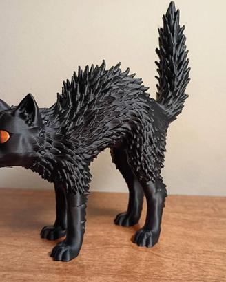 Gatto Nero Spaventato - Divertente Decorazione