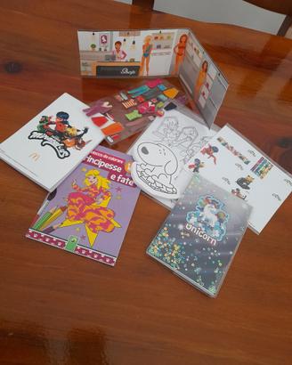 Set bambina per colorare, scrivere, disegnare
