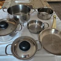 SET PENTOLE PADELLE TEGAMI AMC INDUZIONE ANTIADERE