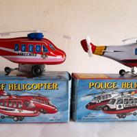Coppia di Elicotteri Vintage