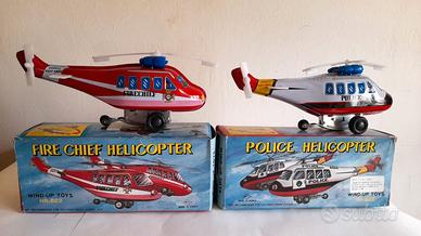 Coppia di Elicotteri Vintage