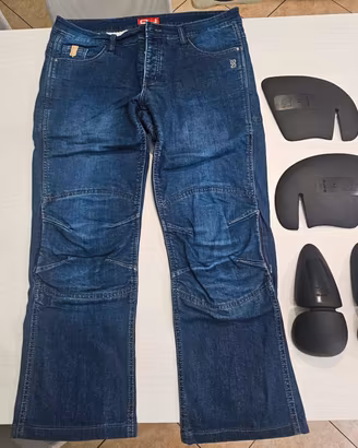 pantaloni jeans moto