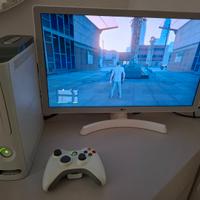 Xbox 360 fat bianca mod. + giochi + controller