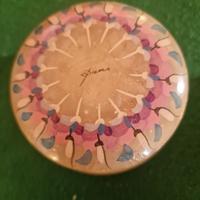 Cipria vintage anni ‘60 decorata – riutilizzabile 