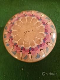 Cipria vintage anni ‘60 decorata – riutilizzabile 