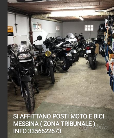 MESSINA TRIBUNALE posti moto , bici e deposito