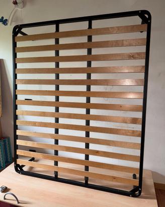 Rete letto matrimoniale a doghe