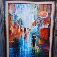 Quadro olio su tela Afremov 75x100 incorniciato