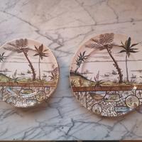 Piatti antichi da collezione con appenderia