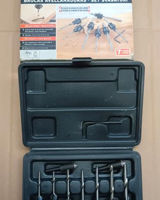 Set punte svasatrici per legno Powerfix 7 Pezzi