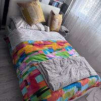 Letto contenitore 1 piazza e mezza con materasso