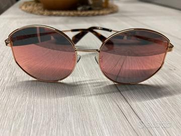 Occhiali Polaroid rosa montatura oro