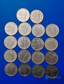 Serie monete da 100 Lire Italiane dal 1955 al 1972
