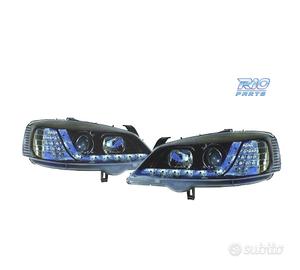 FARI OPEL ASTRA G 97-04 LUCE DIURNA LED CROMO