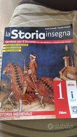 La Storia insegna Vol 1 e 2 libri scolastici usati