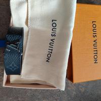 BRACCIALE LOUIS VUITTON "LV" NERO  SLIM NUOVO ORIG