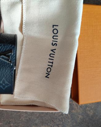 BRACCIALE LOUIS VUITTON "LV" NERO  SLIM NUOVO ORIG