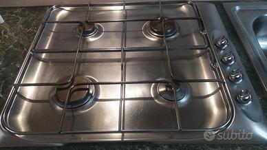 Fornello 4 fuochi acciao inox